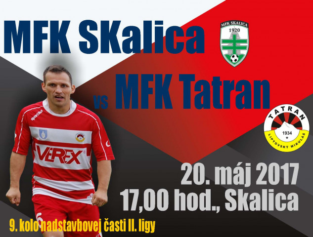 Zápas 9. kola odohráme v Skalici