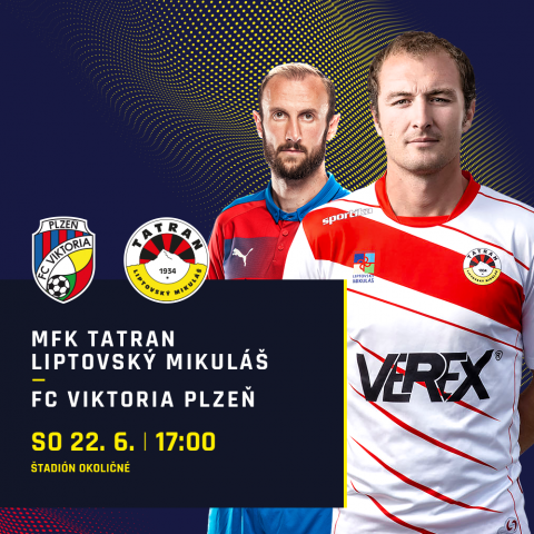 Live prenos zápasu MFK Tatran - FC Viktoria Plzeň