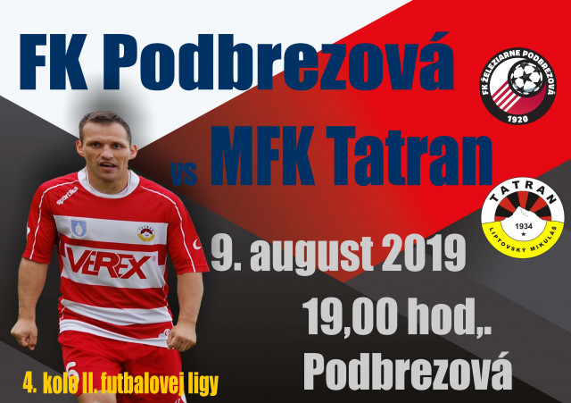 MFK Tatran v piatok proti Podbrezovej