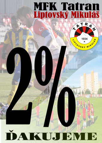 Darujte dve percentá z dane