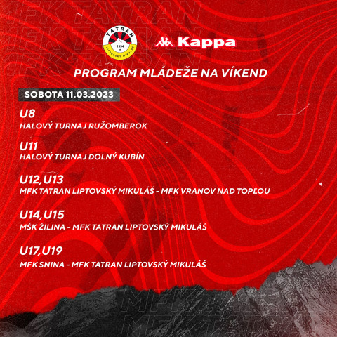 Víkendový program mládeže