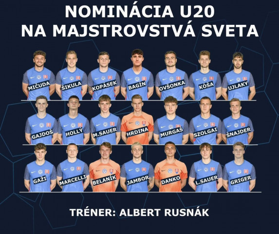 ADAM GAŽI V NOMINÁCII NA MS U20