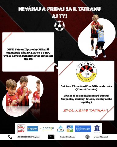  NÁBOR MLADÝCH FUTBALISTOV A FUTBALISTIEK  ⚽️ ⚽️ ⚽️ 