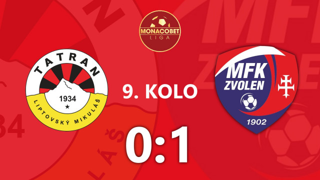 V 9. KOLE PRVÁ TOHTOSEZÓNNA DOMÁCA PREHRA PROTI ZVOLENU