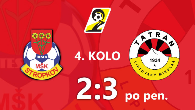 DRAMATICKÝ POSTUP V ŠTVRTOM KOLE SLOVNAFT CUPU
