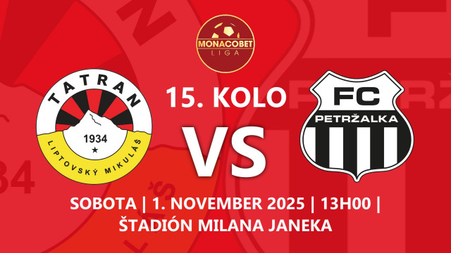 V PÄTNÁSTOM KOLE DOMA PROTI PETRŽALKE