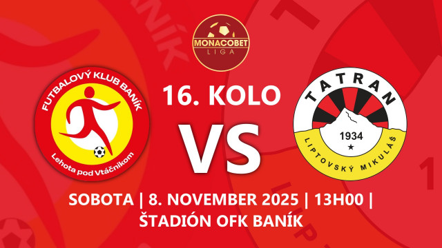 V ŠESTNÁSTOM KOLE VONKU PROTI LEHOTE POD VTÁČNIKOM