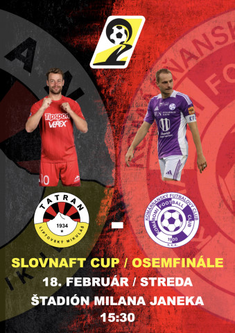 V OSEMFINÁLE SLOVNAFT CUPU DOMA PROTI KOMÁRNU