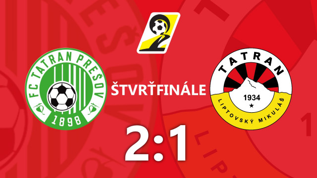 PREHRA V ŠTVRŤFINÁLE SLOVNAFT CUPU