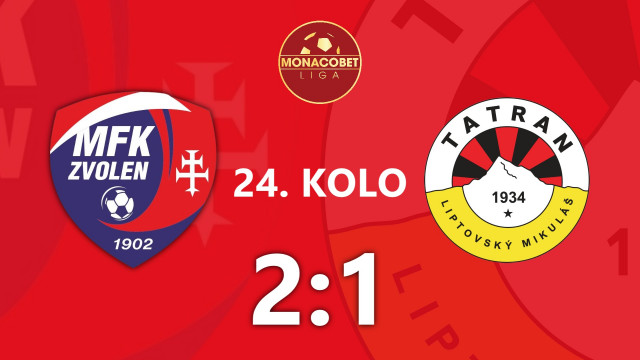 VONKAJŠIA PREHRA PROTI ZVOLENU